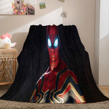 Spiderman Flannel Fleece Throw Cosplay Blanket Shawl Wrap Nap Quilt - EBuycos