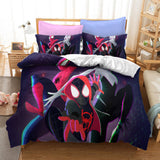 Spiderman Miles Morales Cosplay Bedding Set Duvet Cover Bed Sheets Sets - EBuycos