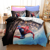 Spiderman Peter Parker Cosplay Bedding Set Duvet Cover Bed Sheets Sets - EBuycos