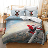 Spiderman Peter Parker Cosplay Bedding Set Duvet Cover Bed Sheets Sets - EBuycos