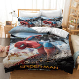 Spiderman Peter Parker Cosplay Bedding Set Duvet Cover Bed Sheets Sets - EBuycos