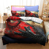 Spiderman Peter Parker Cosplay Bedding Set Duvet Cover Bed Sheets Sets - EBuycos