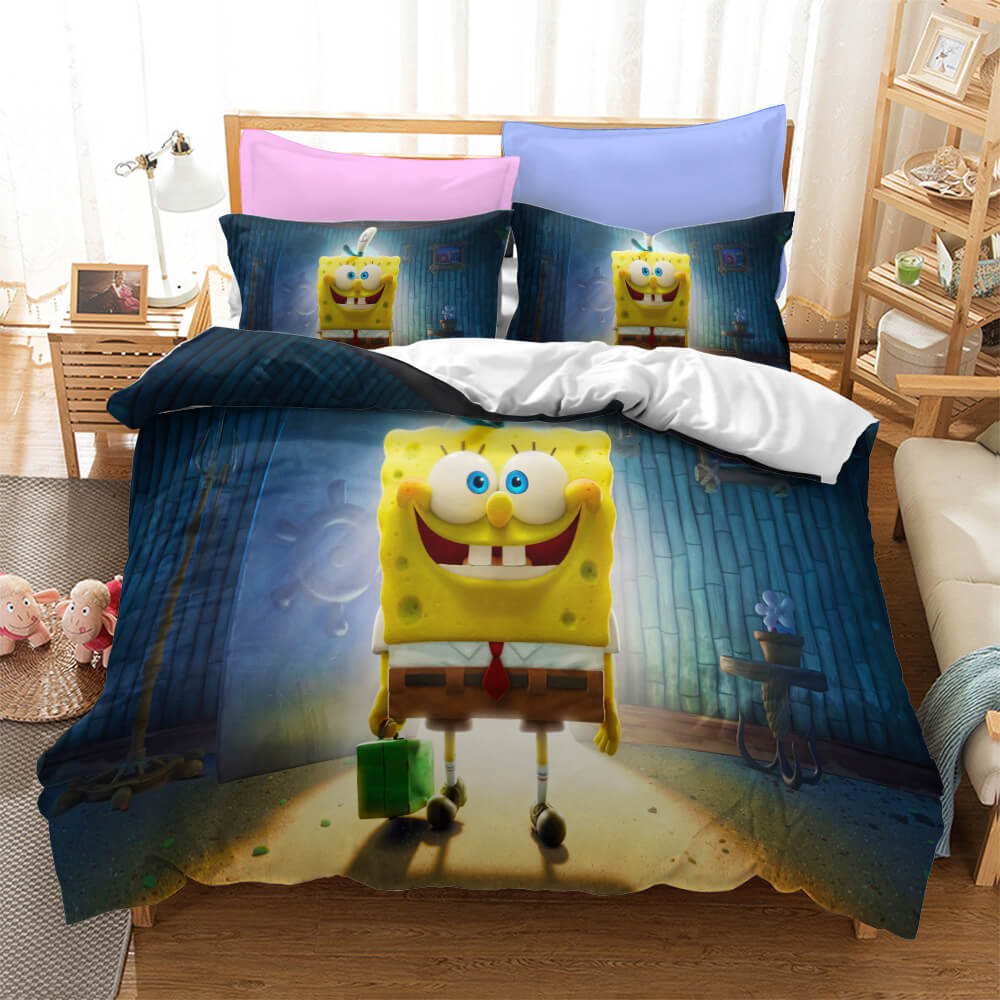 SpongeBob SquarePants Bedding Set Duvet Covers Comforter Bed Sheets - EBuycos