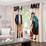 Spy x Family Curtains 2 Panels Blackout Window Drapes for Room Decoration