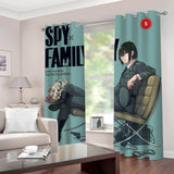 Spy x Family Curtains 2 Panels Blackout Window Drapes for Room Decoration