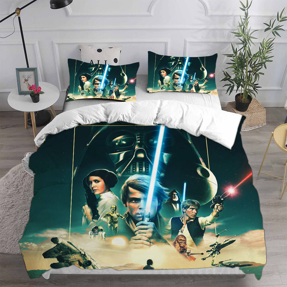 Star Wars A New Hope Cosplay Bedding Set Duvet Cover Bed Sheets Sets - EBuycos