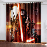Star Wars Curtains Pattern Blackout Window Drapes