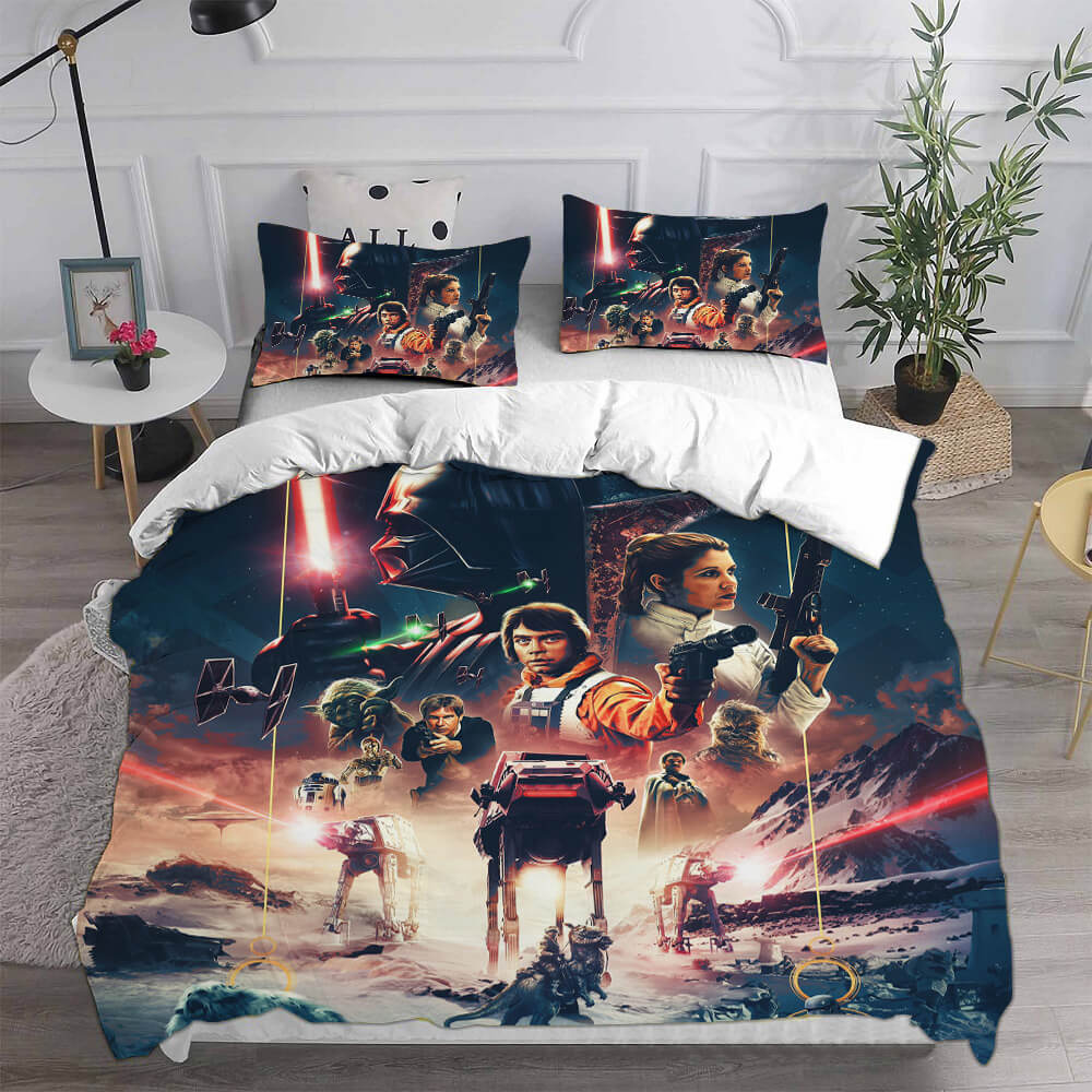Star Wars Empire Strikes Back Bedding Set Duvet Cover Bed Sheets Sets - EBuycos