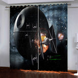 Star Wars Pattern Curtains Blackout Window Drapes