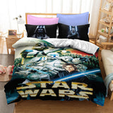 Star Wars Series Cosplay Bedding Set Quilt Duvet Cover Bed Sheets Sets - EBuycos