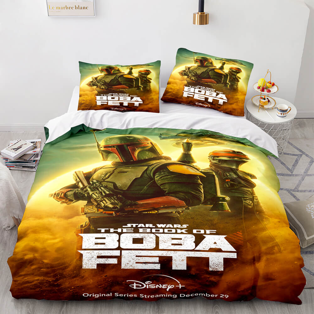 Krrsantan Boba Fett Fennec Shand Trailer Stills Bedding Set Duvet Cover - EBuycos