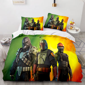 Krrsantan Boba Fett Fennec Shand Trailer Stills Bedding Set Duvet Cover - EBuycos