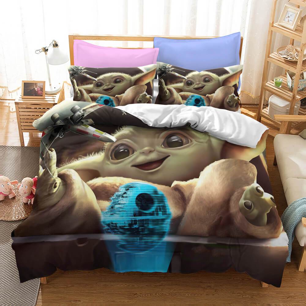 Baby Yoda Bedding Set Duvet Cover Bed Sets - EBuycos