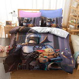 Star Wars The Mandalorian Cosplay Bedding Quilt Covers Without Filler