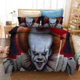 Stephen King's It Pennywise Cosplay Bedding Set Duvet Cover Bed Sheets - EBuycos