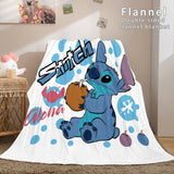 Stitch Blanket Flannel Throw Cosplay Blanket Comforter Sets for Bed - EBuycos