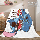 Stitch Blanket Flannel Throw Cosplay Blanket Comforter Sets for Bed - EBuycos