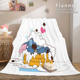 Stitch Blanket Flannel Throw Cosplay Blanket Comforter Sets for Bed - EBuycos