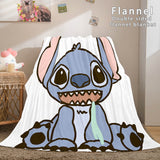Stitch Blanket Flannel Throw Cosplay Blanket Comforter Sets for Bed - EBuycos