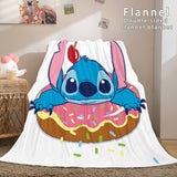 Stitch Blanket Flannel Throw Cosplay Blanket Comforter Sets for Bed - EBuycos