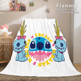 Stitch Blanket Flannel Throw Cosplay Blanket Comforter Sets for Bed - EBuycos