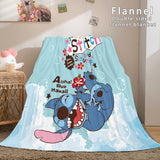 Stitch Cosplay Flannel Throw Blanket Micro Fleece Plush Blanket - EBuycos