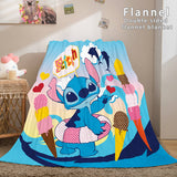 Stitch Cosplay Flannel Throw Blanket Micro Fleece Plush Blanket - EBuycos