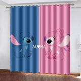 Stitch Curtains Blackout Window Treatments Drapes for Room Decoration