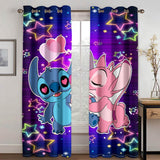 Stitch Curtains Blackout Window Treatments Drapes for Room Decoration