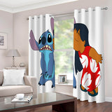 Stitch Curtains Cosplay Blackout Window Drapes for Room Decoration