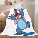 Stitch Flannel Blanket Warm Cozy Bed Blankets Soft Throw Blanket - EBuycos