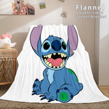 Stitch Flannel Blanket Warm Cozy Bed Blankets Soft Throw Blanket - EBuycos