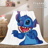 Stitch Flannel Blanket Warm Cozy Bed Blankets Soft Throw Blanket - EBuycos