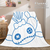 Stitch Flannel Blanket Warm Cozy Bed Blankets Soft Throw Blanket - EBuycos