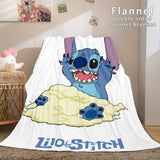 Stitch Flannel Blanket Warm Cozy Bed Blankets Soft Throw Blanket - EBuycos