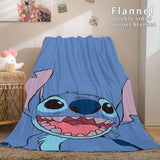 Stitch Flannel Blanket Warm Cozy Bed Blankets Soft Throw Blanket - EBuycos
