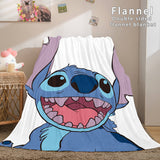 Stitch Flannel Blanket Warm Cozy Bed Blankets Soft Throw Blanket - EBuycos