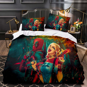 Suicide Squad Harley Quinn Deadpool Bedding Set Quilt Duvet Cover Sets - EBuycos