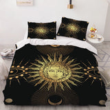 Sun Face Moon and Sun Bedding Sets Quilt Cover Without Filler