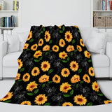 Animal Flower Soft Flannel Fleece Throw Cosplay Blanket Comforter Set - EBuycos