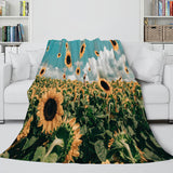 Animal Flower Soft Flannel Fleece Throw Cosplay Blanket Comforter Set - EBuycos