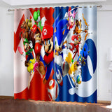 Super Mario Curtains Cosplay Blackout Window Drapes