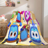 Super Wings Cosplay Flannel Fleece Throw Blanket Comforter Bedding Sets - EBuycos