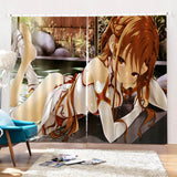 Sword Art Online Curtains Blackout Window Drapes for Room Decoration