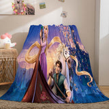 Tangled Blanket Pattern Flannel Throw Room Decoration