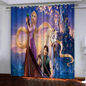 Tangled Curtains Pattern Blackout Window Drapes