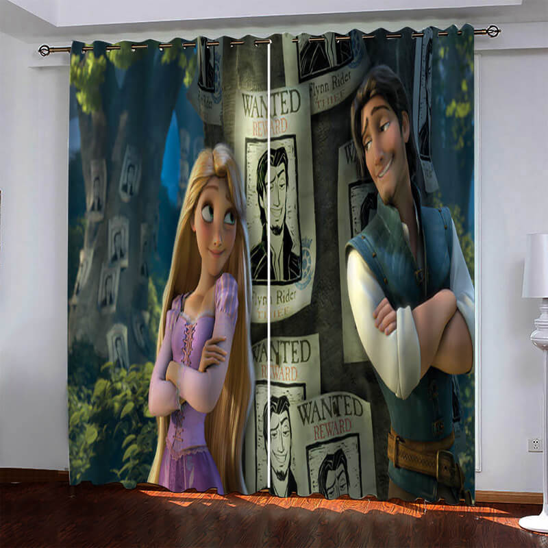 Tangled Curtains Pattern Blackout Window Drapes