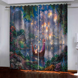 Tangled Curtains Pattern Blackout Window Drapes