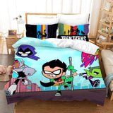 Teen Titans Go Cosplay Bedding Set Quilt Duvet Cover Bed Sheets Sets - EBuycos