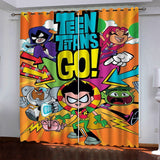 Teen Titans Go Pattern Curtains Blackout Window Drapes